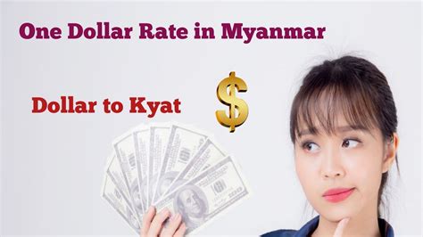 1 Myanmar kyat to US dollars Exchange Rate. Convert .